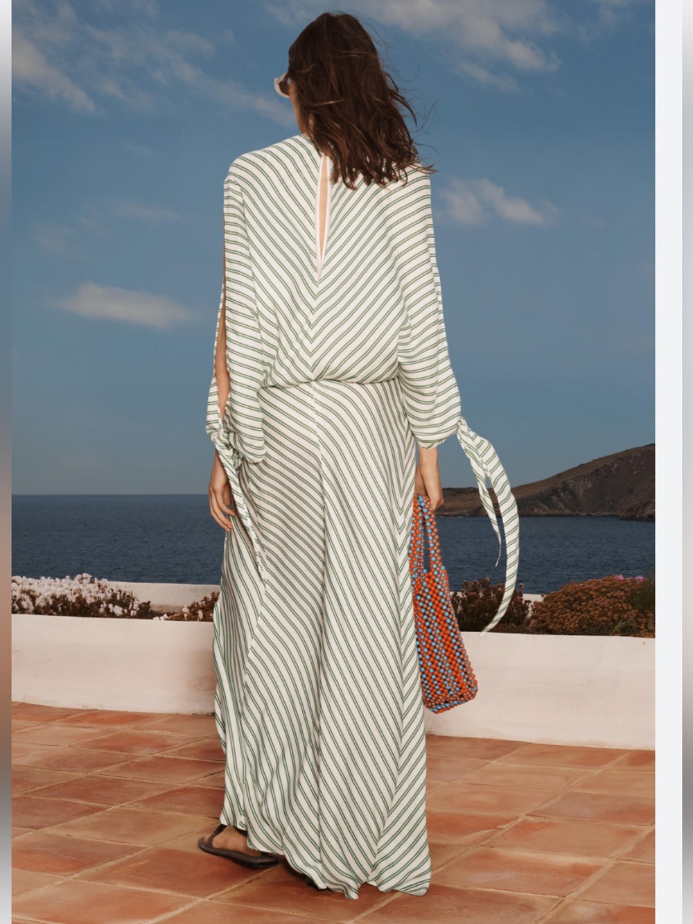 Zara Mint and White Striped Maxi Dress - Picture 8 of 14